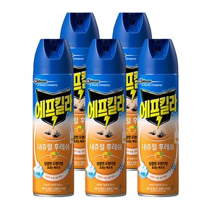 에프킬라 에프킬라큐수성에어로졸 내추럴 후레쉬, 500ml, 5개