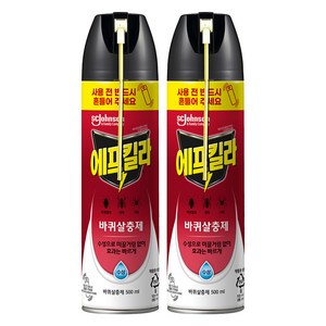 에프킬라 바퀴살충제 스프레이 수성, 2개, 500ml