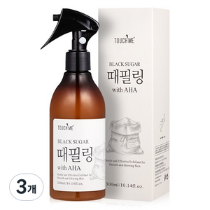 터치미 블랙슈가 with AHA 때필링 스프레이, 3개, 300ml