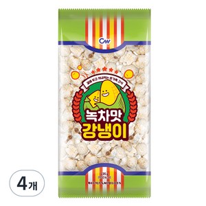 청우식품 녹차맛 강냉이, 4개, 235g