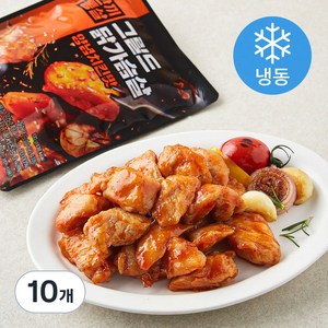 한끼통살 그릴드 닭가슴살 양념치킨맛 (냉동), 100g, 10개