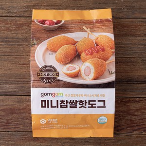 곰곰 미니 찹쌀 핫도그 6개입 (냉동), 1개