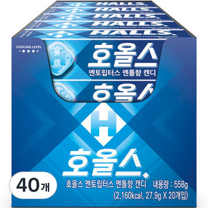 호올스 멘토립터스 멘톨향 캔디, 27.9g, 40개