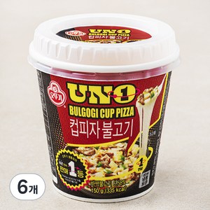 오뚜기 유엔오 컵피자 불고기 (냉동), 150g, 6개