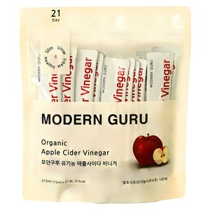 모던구루 유기농 애플사이다 비니거 21p, 315ml, 1개