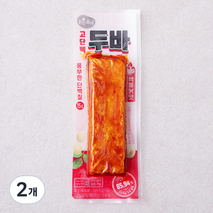 맑은물에 고단백 두바 핵불닭바, 82g, 2개