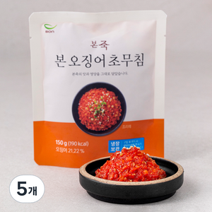 본죽 오징어 초무침, 150g, 5개