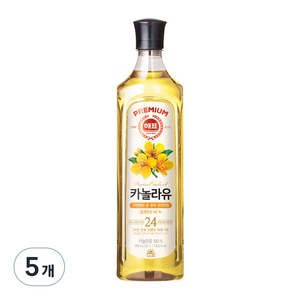 해표 카놀라유, 900ml, 5개