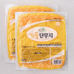 싱그람 꼬들단무지, 1kg, 2개