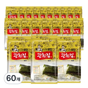 광천김 3대째 달인 재래 도시락김, 80g, 3개