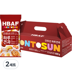 바프 먼투썬 하루견과 브라운 30p 세트, 2세트, 600g