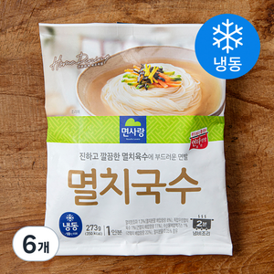 면사랑 멸치국수 1인분 (냉동), 273g, 6개