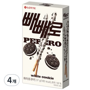 빼빼로 화이트쿠키, 37g, 4개