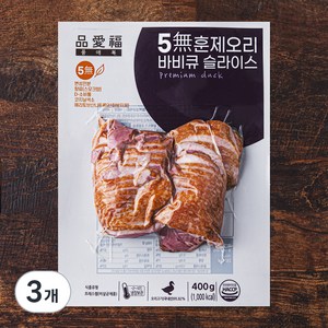 품애복 훈제오리 슬라이스, 400g, 3개