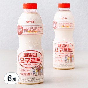 서울에프엔비 패밀리요구르트, 750ml, 6개