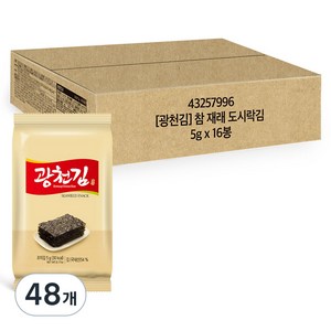 참 도시락김, 5g, 48개