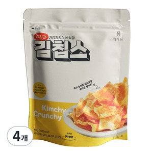 더다믐 김치부각 김칩스, 40g, 4개