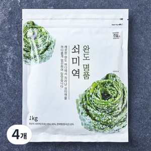 완도 명품 쇠미역, 1kg, 4개