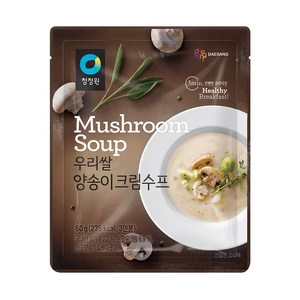 청정원 우리쌀 양송이 크림수프, 60g, 1개