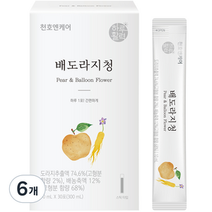 하루활력 배도라지청, 10ml, 30개입, 6개