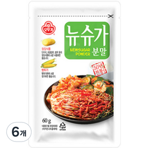 오뚜기 뉴슈가분말, 60g, 6개