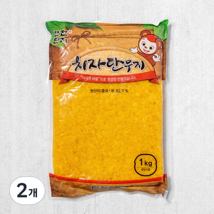 반찬단지 치자단무지 알밥용, 1kg, 2개