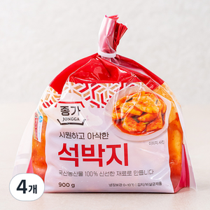 대상 종가 석박지, 4개, 900g