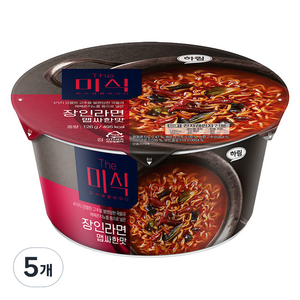 더미식 장인라면 맵싸한맛 컵라면 126g, 5개