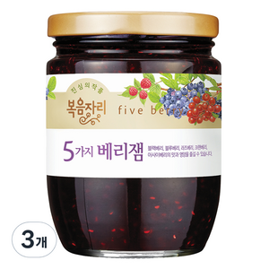 복음자리 5가지 베리잼, 350g, 3개