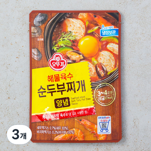 해물육수순두부찌개양념, 115g, 3개