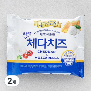 드빈치 체다렐라 체다치즈 7매입, 210g, 2개