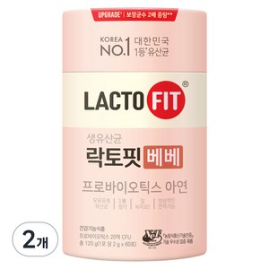 락토핏 베베 유산균, 120g, 2개