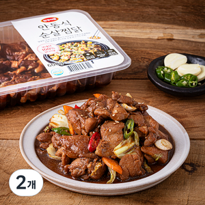 한강식품 안동식 순살 찜닭, 600g, 2개