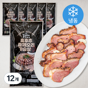 GAMI 중국산 흑후추 훈제오리 가슴살 슬라이스 (냉동), 160g, 12개