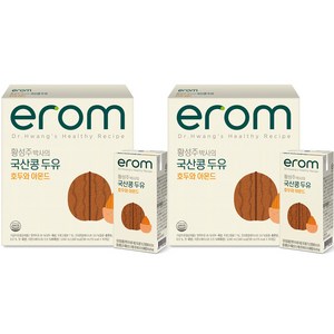 이롬 황성주 박사의 두유 호두 아몬드, 190ml, 32개