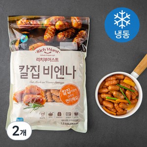 청정원 리치 부어스트 칼집 비엔나 (냉동), 1.5kg, 2개