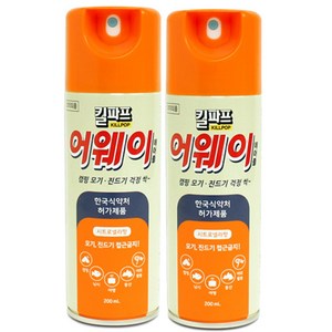 한국DBK 킬파프 어웨이모기/진드기기피제 200ml, 2개