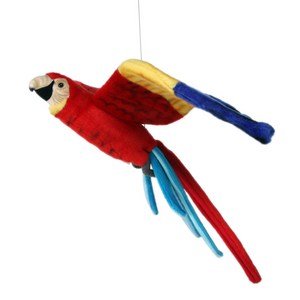 한사토이 동물인형 3460 금강앵무 2호 Flying Scarlet Macaw, 65cm, 빨간색, 1개