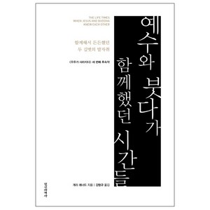 예수와 붓다가 함께했던 시간들:함께해서 든든했던 두 길벗의 발자취, 정신세계사