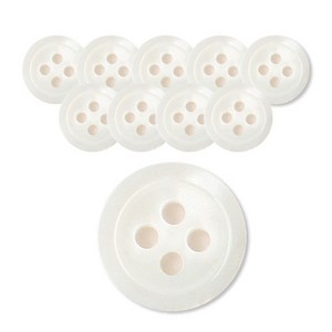 동화상가몰 DY와이셔츠 단추5 쉬리테 11.5mm, WT, 10개
