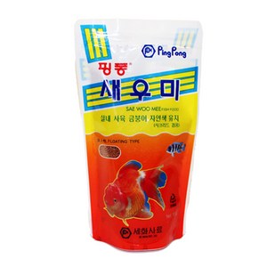 핑퐁 새우미 금붕어 시클리드 주식사료, 100g, 1개