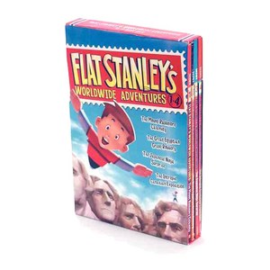 Flat Stanley's Woldwide Adventues 1-4 BOX, HapeCollins