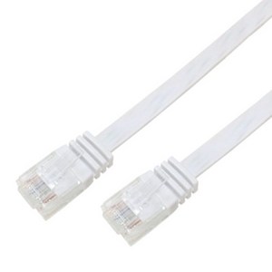 랜스타 CAT.6 UTP 평면 랜케이블 DIRECT 15m, WHITE, 1개