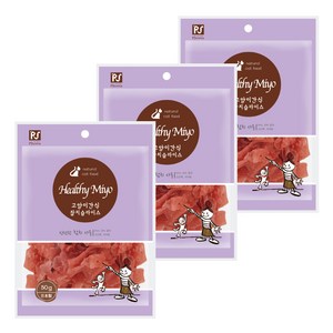 헬씨미요 고양이 간식 슬라이스, 참치슬라이스, 50g, 3개