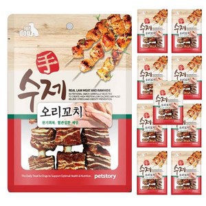 수제꼬치 반려동물 간식 오리꼬치 90g, 오리, 10개