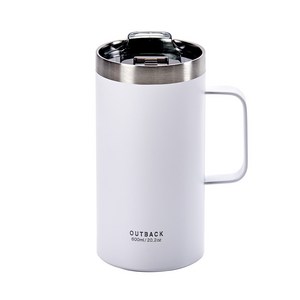 오슬로 아웃백 머그 V2 LONG, white, 600ml, 1개