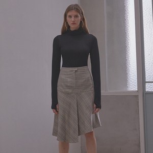 비먼 wave tucked skirt