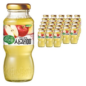 자연은 사과 100, 180ml, 24개