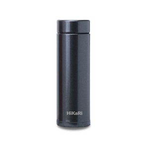 HiKaRi 슬림 미니 보온보냉 스텐 텀블러, 블랙, 300ml, 1개