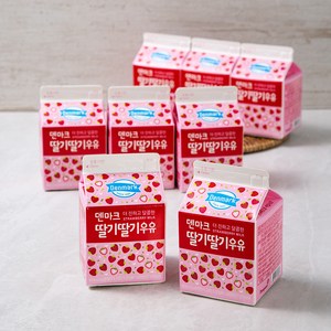 덴마크 딸기딸기 우유, 300ml, 8개